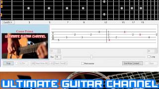 Guitar Solo Tab Come Prima Tony Dallara [upl. by Nnylarej]