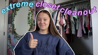 EXTREME CLOSET CLEANOUT 2022 this was very much needed [upl. by Hayley493]