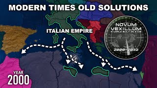 HOI4 Novum Vexillum Italian Empire Must Survive In Modern Times Timelapse [upl. by Garreth]