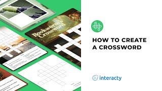 How to create a Crossword Puzzle on Interacty Printable amp Digital [upl. by Petua]