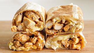 Chicken Wrap Recipe  Easy and Delicious Meal [upl. by Alyakim591]