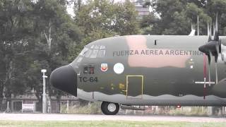 HÉRCULES C130 en Aeroparque  Full HD [upl. by Nedrah686]