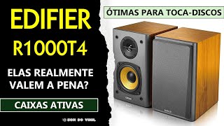 Review Edifier R1000T4 Estas caixas ativas valem a pena para TocaDiscos edifier caixadesom [upl. by Base]