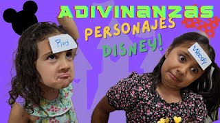 ADIVINAR PERSONAJES DE DISNEY  Aventuras Nat y Saori [upl. by Seaver]