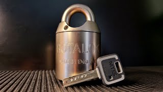 Rotalock padlock with MT5 core picked and gutted [upl. by Ellenid252]