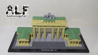 Lego Architecture 21011 Brandenburg Gate  Brandenburger Tor  Lego Speed Build Review [upl. by Youngran]