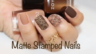 Matte Nails amp Stamping [upl. by Leatri]