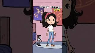 Sunday things ricoanimations shortsviral 2danimation [upl. by Bradan]