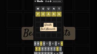 Wordle best moments Todays Wordle game answer 28 March 2024 wordle gameplay shortsfeed ytshorts [upl. by Ecnerol]