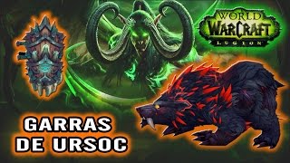 World of Warcraft LEGION  Druida Guardian  Conseguir el Arma Artefacto Garras de Ursoc [upl. by Aihsiym]