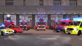 Emergency Call 112  London Fire Brigade Responding 4K [upl. by Irdua]