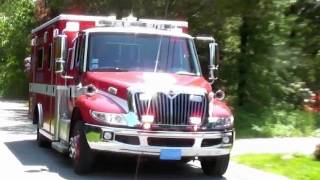 Falmouth Fire Rescue Ambulances R  38  R  35 [upl. by Ahsilak]