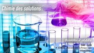 Chimie des solutions  dissolution et solubilité [upl. by Roi]