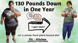 I lost 130 Pounds in a Year on a WFPB DIET  QA [upl. by Alexandr]