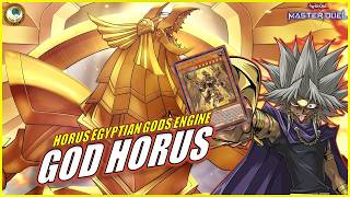 HORUS EGYPTIAN GODS ENGINE❗ Obelisk Horus RA Deck  PHARAOH ATEM YuGiOh MASTER DUEL [upl. by Lladnik]