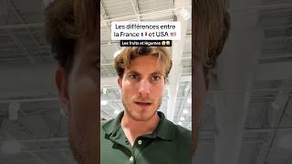 Les différences entre France 🇫🇷 et USA 🇺🇸  Fruits et Légumes 🍒🍑🍌🍊🫘🫛🥜 usa france reels [upl. by Ursel364]