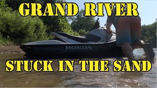 Running Jet Skis Aground On The Grand River Run In Missouri [upl. by Pravit305]