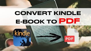 How to convert Kindle ebooks to PDF files in one click [upl. by Llennaj]