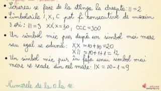 Scrierea cu cifre romane  Matematică clasa a IV a [upl. by Etnoid]