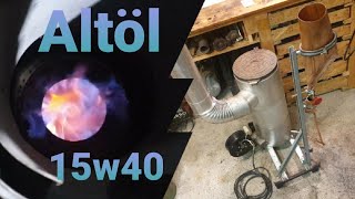 Umbau Wamsler Ölofen zum Altölbrenner Waste Oil Burner DiY [upl. by Artemla410]