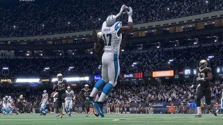 NFL Playoffs 2018  Carolina Panthers vs New Orleans Saints  1st Half  Madden NFL 18 PS4 PRO  HD [upl. by Aralc]