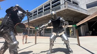 2024 PolyCon KnightFights  Cal Poly San Luis Obispo Local Buhurt Team SLO Manticores Armored Combat [upl. by Nylahsoj]