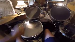 Deftones  7 Words Drum Cover  GoPro Hero5 Chest Harness Cam [upl. by Akered]