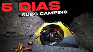 120 HORAS de CAMPING con SUSCRIPTORES en UN CAÑON [upl. by Berkshire]