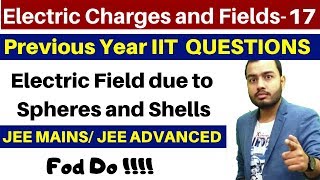 Electric Charges and Fields 17 I Electric Field due to Charged Spheres and Shells Part 2 JEE NEET [upl. by Scevour]