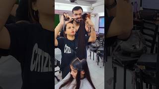 Point cut and notching with student Naitik Sir Neon Academy Mumbai [upl. by Fulviah]