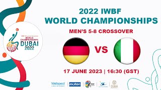 GER vs ITA  Mens 58 Crossover  2022 IWBF Wheelchair Basketball World Championships [upl. by Narra]