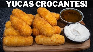 Piqueo para compartir YUCAS CROCANTES Facil y Ricos  Abelca [upl. by Eduj]