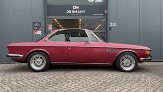 1974 M30B34 powered BMW E9 Granat Red  Cold start amp Driving video  Germany Exclusive [upl. by Missi223]