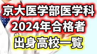 【速報】2024年京大医学部医学科合格者の出身高校一覧まとめ [upl. by Adnalahs]