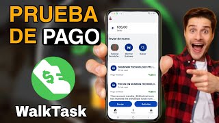 Comprobante de Pago WalkTask  App que te paga por caminar [upl. by Marteena]