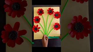 waste paper cup reuse making beautiful wallhanging diy craft viralshorts [upl. by Annaeel642]