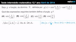 Trigonometria  Fórmulas  Matemática 12º Ano [upl. by Limoli]