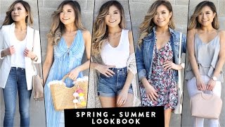 2017 SPRING to SUMMER Transitional Lookbook  Summer Outfit Ideas  Miss Louie [upl. by Nagn492]