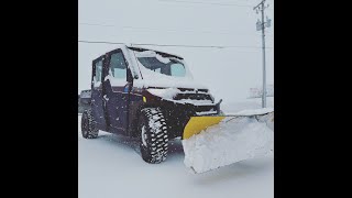 Moose V Plow on Polaris Ranger Northstar with Plow Prep [upl. by Doretta245]