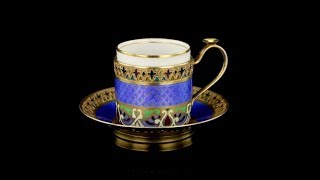 ANTIQUE 19thC RUSSIAN SOLID SILVER amp ENAMEL DEMITASSE CUP amp SAUCER c 1890 [upl. by Mitran]