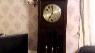 JSGUS WESTMINSTER CHIME LONGCASE GRANDFATHER CLOCK [upl. by Jacenta]