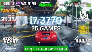 i7 3770 in 2023  25 Games Tested  i7 3770  GTX 1650 SUPER Gaming [upl. by Ymmat]