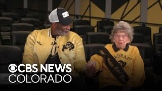 Colorado Buffaloes fan Miss Peggy celebrates her 100th birthday [upl. by Bili876]