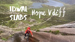 Idwal Slabs Hope VDIFF Route [upl. by Ahtiekahs510]