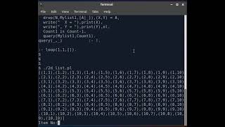 Prolog Program to create a 2D List then query by index [upl. by Sada450]