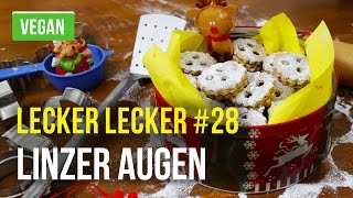 Linzer Augen Weihnachtskekse vegan – Lecker Lecker 28 [upl. by Anierdna]