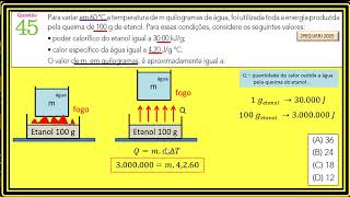 Q45 2EQ UERJ 2025 CALORIMETRIA FISICA [upl. by Safir]