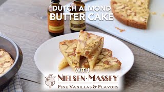 Dutch Butter Cake Boterkoek with Almonds [upl. by Allianora]