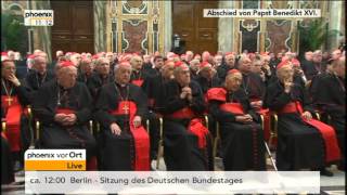 Abschied von Papst Benedikt XVI  VOR ORT vom 28022013 [upl. by Cristy]