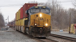 CSX 3182 ES44ACH leads CSX I151 south through Carleton MI 21624 [upl. by Eisle]